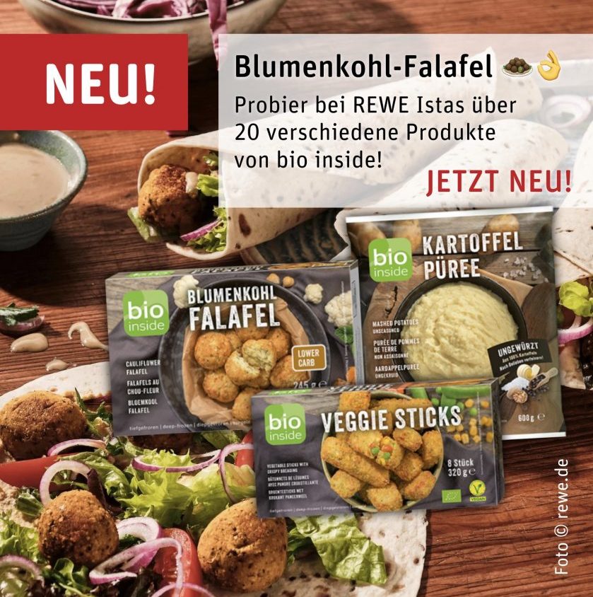 bio inside Blumenkohl-Falafel: NEU bei REWE Ingo Istas