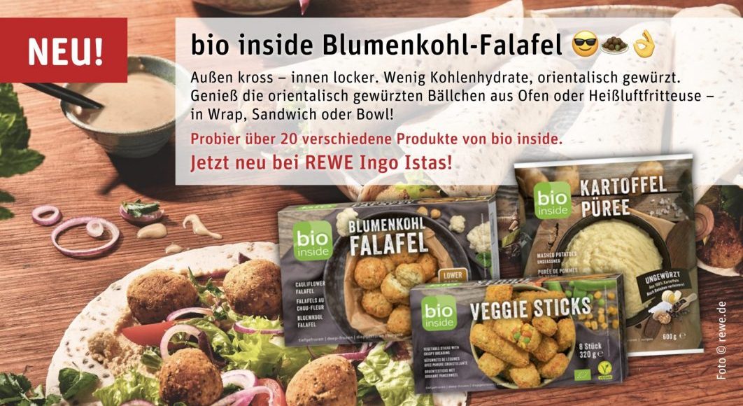 bio inside Blumenkohl-Falafel: NEU bei REWE Ingo Istas