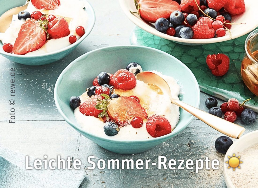 Leichte Sommer-Rezepte Leichte Sommer-Rezepte // REWE Ingo Istas