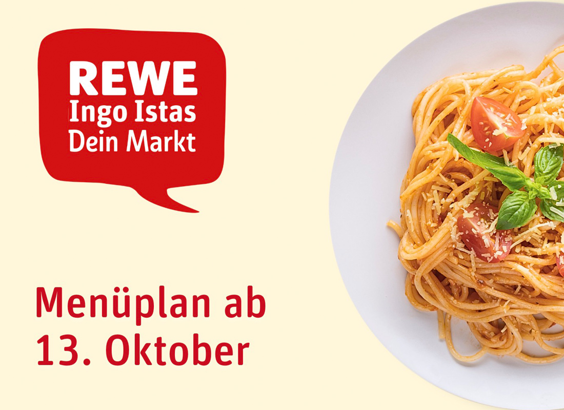 Menüplan ab 13. Oktober