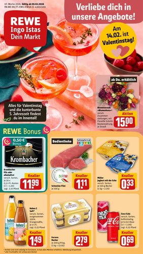 REWE Ingo Istas: Angebote / Wochenzettel KW 07/2026