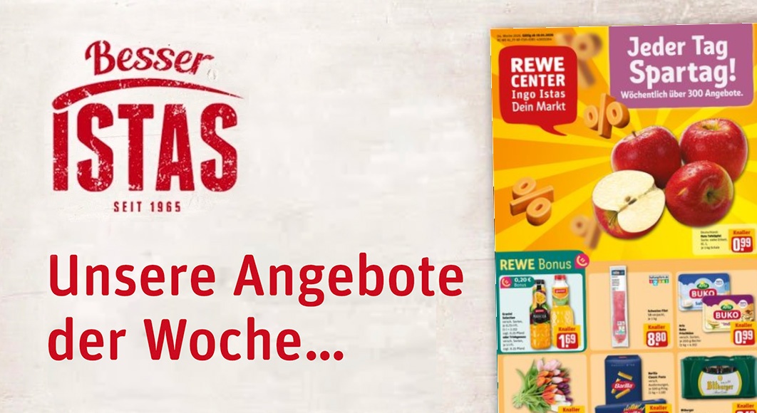 REWE Ingo Istas: Startseite Angebote KW 04/2026