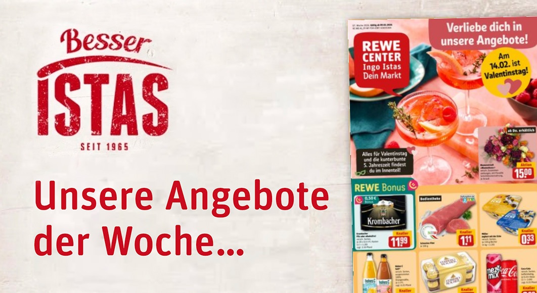 REWE Ingo Istas: Startseite Angebote KW 07/2026
