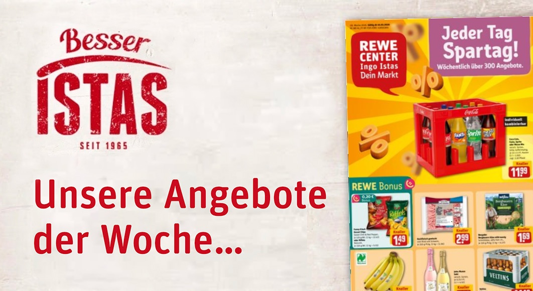 REWE Ingo Istas: Startseite Angebote KW 08/2026