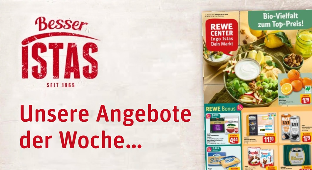 REWE Ingo Istas: Startseite Angebote KW 11/2026
