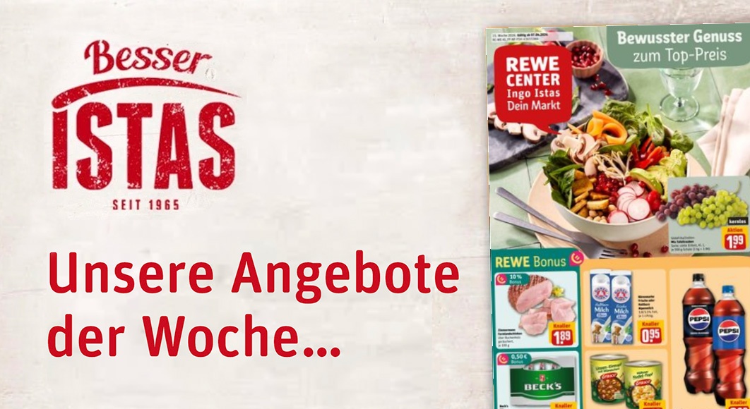 REWE Ingo Istas: Angebote / Wochenzettel KW 15/2026