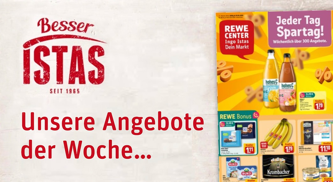 REWE Ingo Istas: Startseite Angebote KW 17/2026