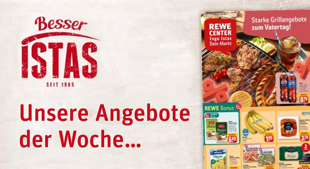 REWE Ingo Istas: Startseite Angebote KW 20/2026