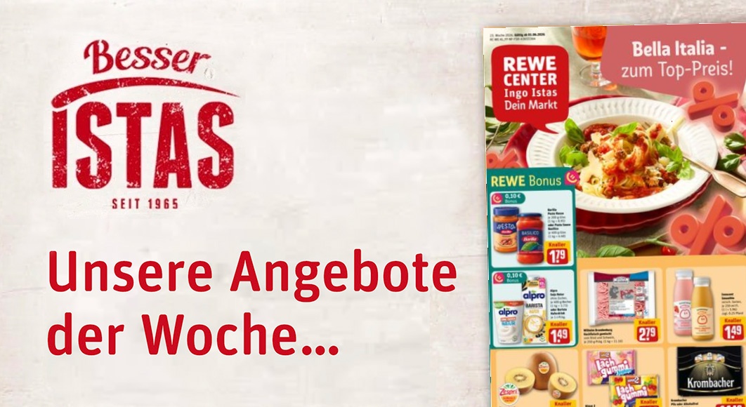 REWE Ingo Istas: Startseite Angebote KW 23/2026