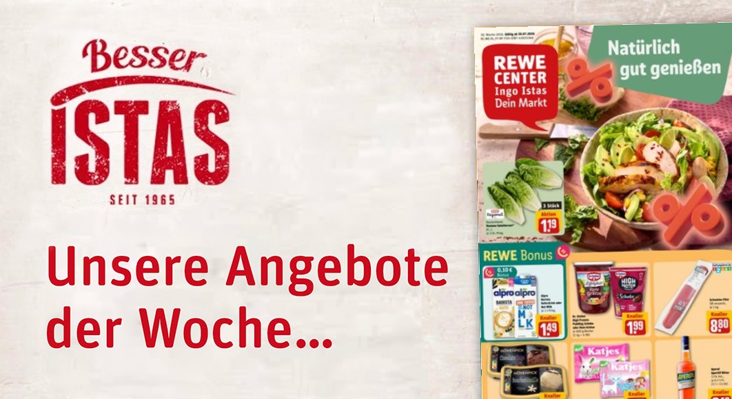 REWE Ingo Istas: Startseite Angebote KW 30/2026