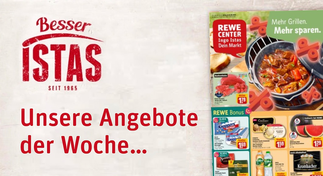 REWE Ingo Istas: Startseite Angebote KW 32/2026