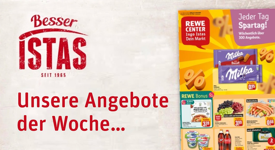 REWE Ingo Istas: Startseite Angebote KW 34/2026