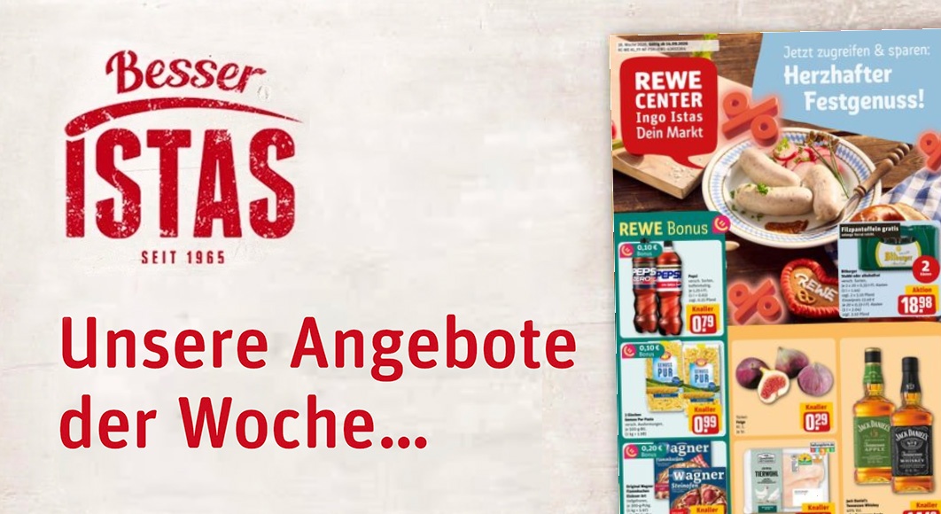REWE Ingo Istas: Startseite Angebote KW 38/2026