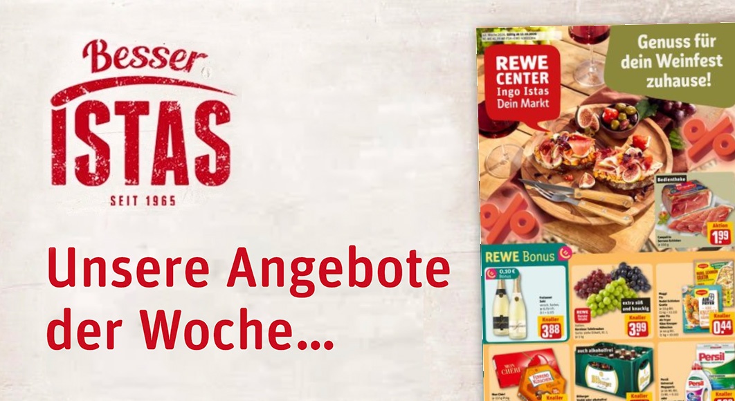 REWE Ingo Istas: Startseite Angebote KW 42/2026
