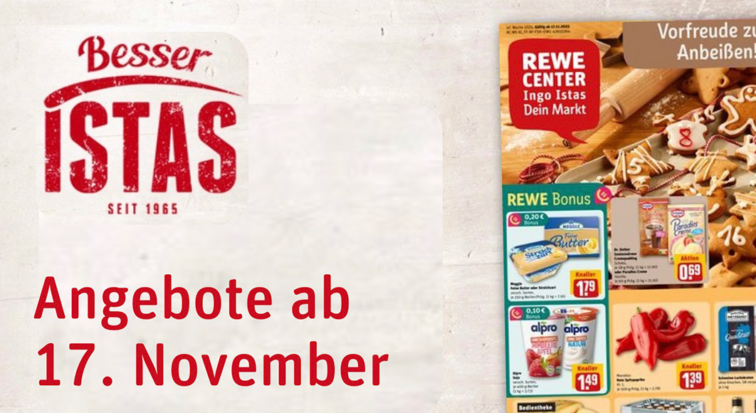 REWE Ingo Istas: Startseite Angebote KW 47/2025