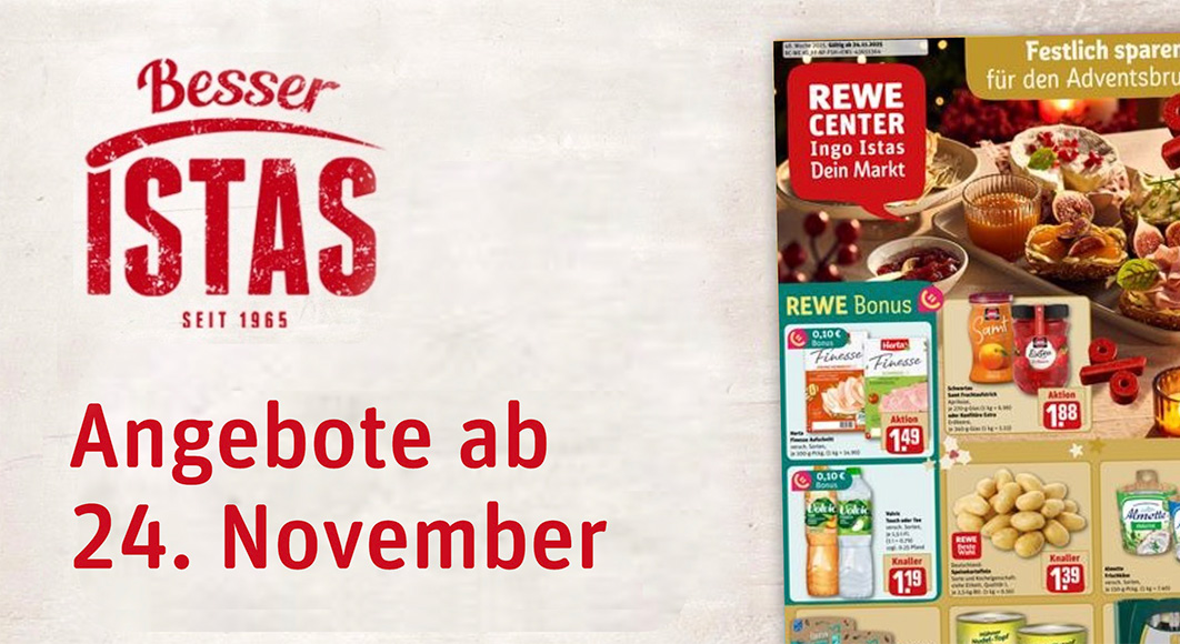 REWE Ingo Istas: Startseite Angebote KW 48/2025
