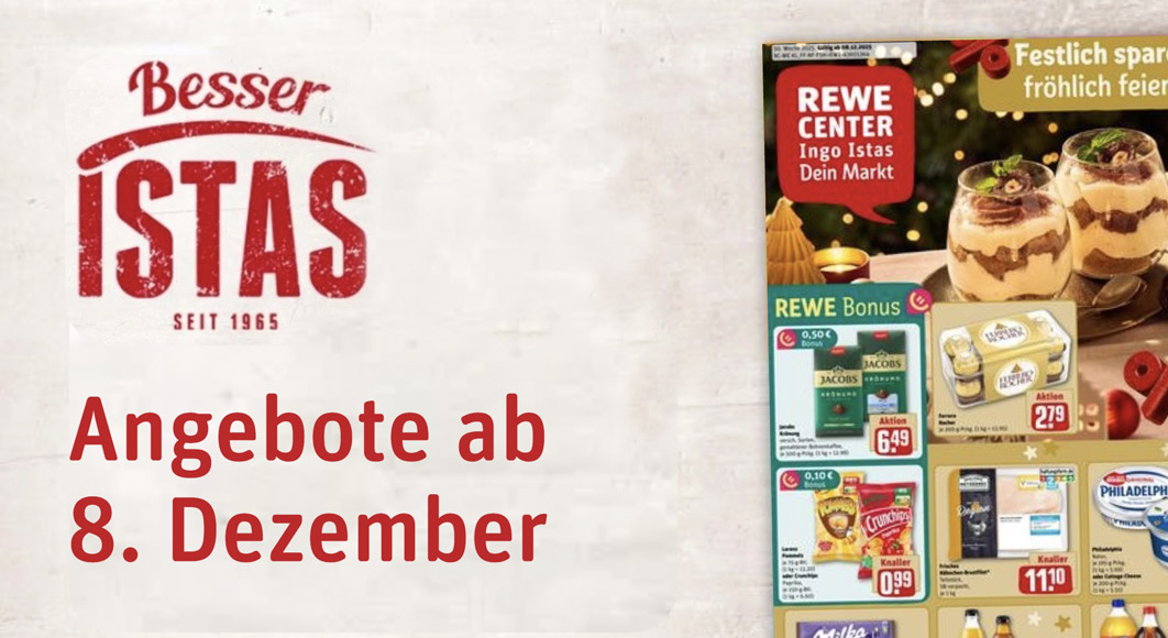 REWE Ingo Istas: Startseite Angebote KW 50/2025