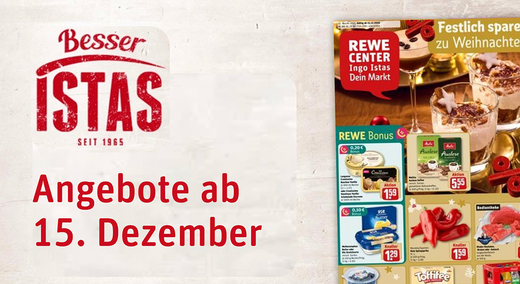 REWE Ingo Istas: Startseite Angebote KW 51/2025