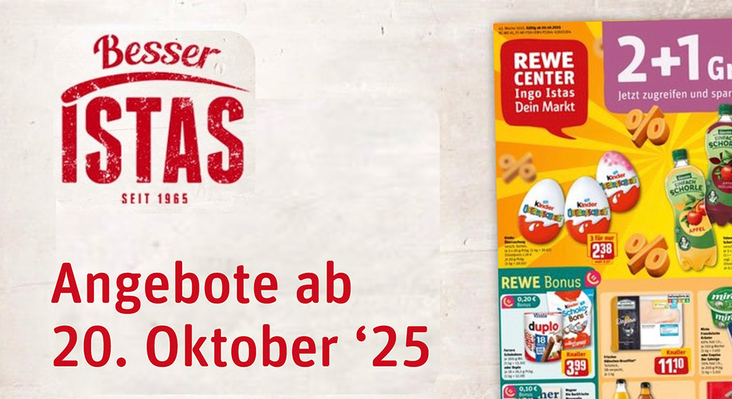 REWE Ingo Istas: Angebote / Wochenzettel KW 43/2025