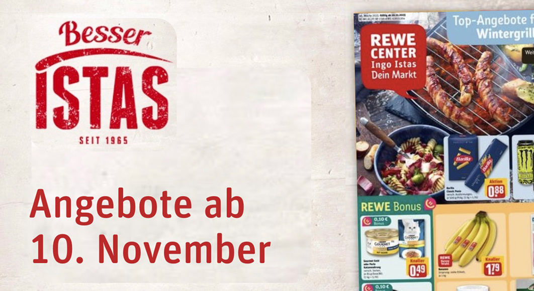 REWE Ingo Istas: Angebote / Wochenzettel KW 46/2025