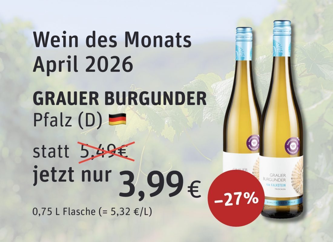 Wein des Monats April 2026 Wein des Monats April 2026